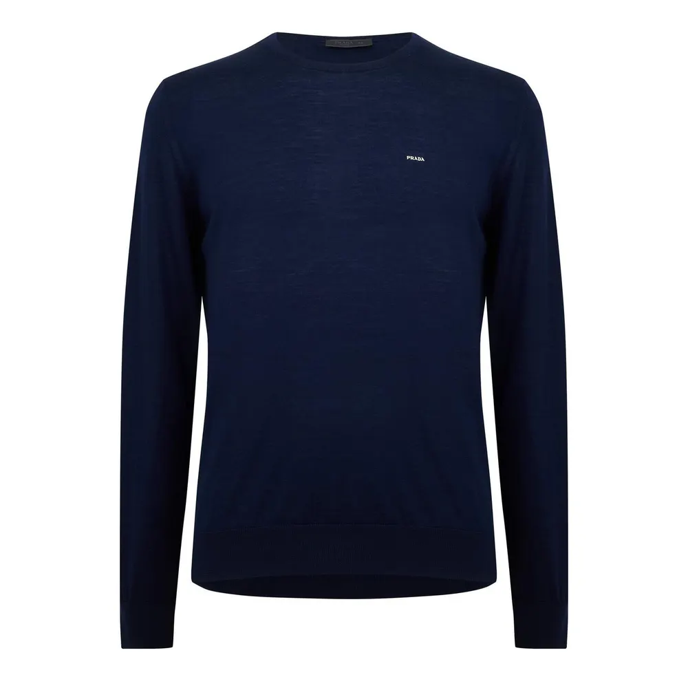 Prada Men's Knitted Crew Neck Jumper