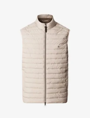 HACKETT Ultra Lightweight Logo-Embroidered Shell Gilet in NATURAL BEIGE – Mens | Coats & jackets | Gilets