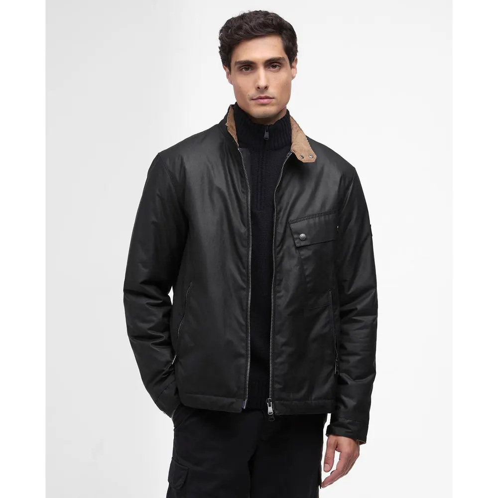 Barbour International Mens Chard Waxed Jacket detail 2