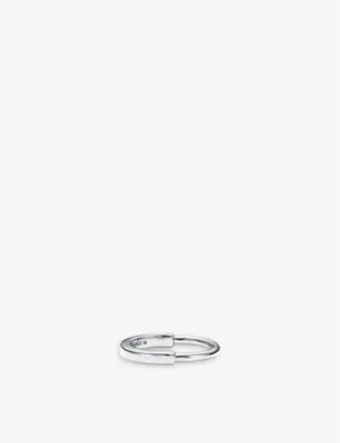 TIFFANY & CO Tiffany Lock 18ct white-gold ring - WHITE GOLD - 8 in WHITE GOLD – Mens | Jewellery | Bracelets