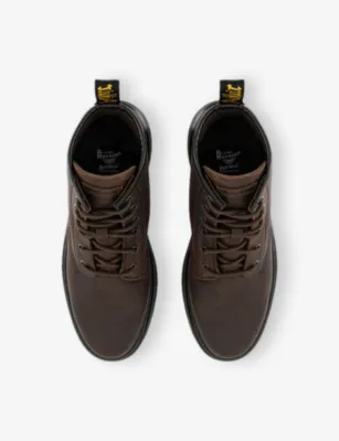 DR. MARTENS Brookline Chukka 6-Eye Leather Boots - EUR 45 / 11 UK MEN in DARK BROWN CRAZY HORSE, additional product view 2