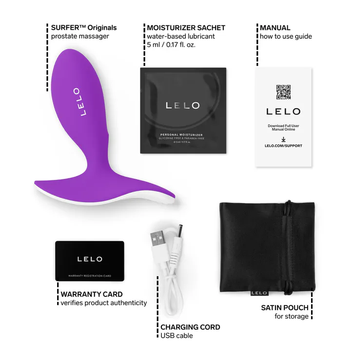 Lelo SURFER™ Originals Prostate Massager Purple detail 3