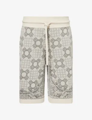 AMIRI MA Quad Check Mesh Knit Shorts