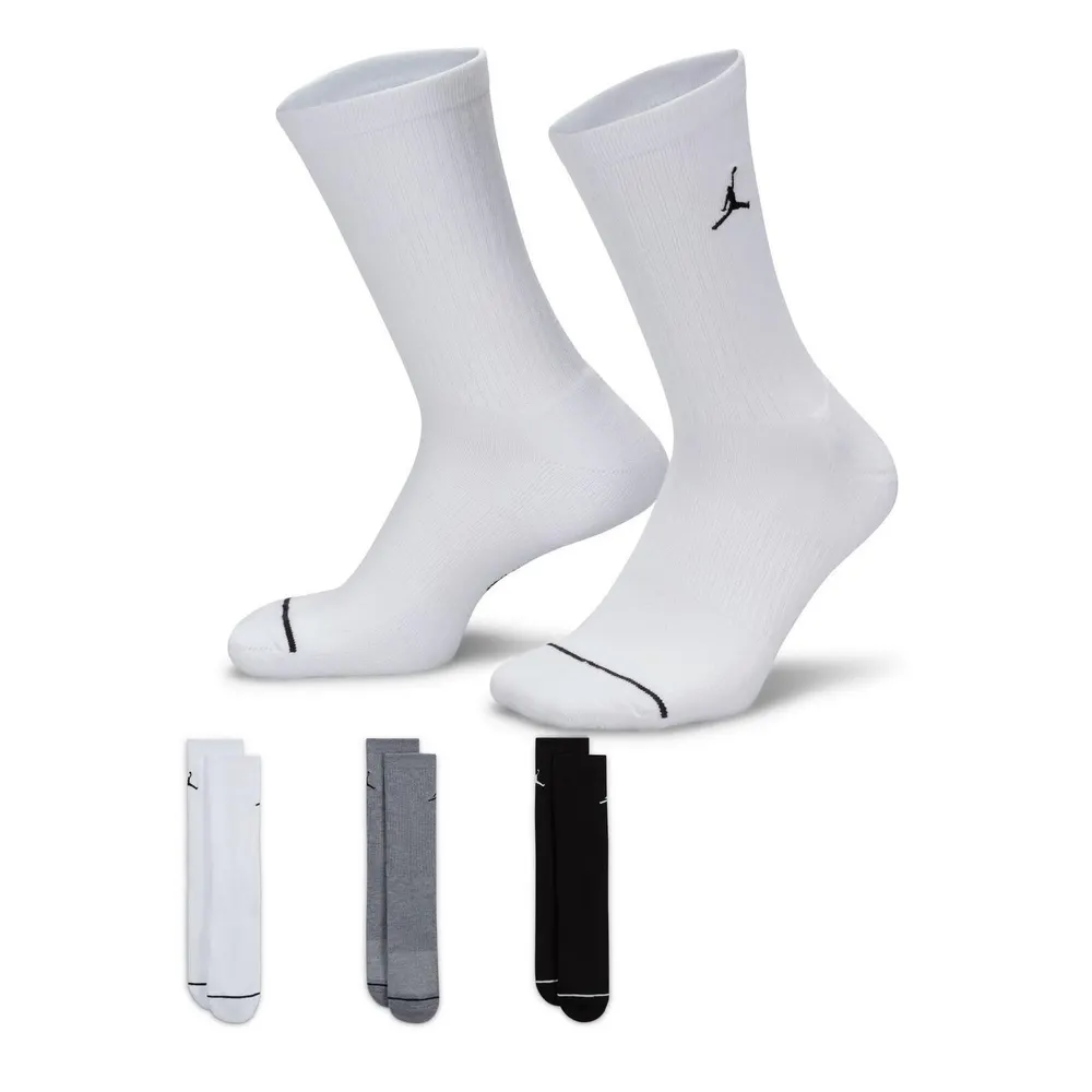 Air Jordan Everyday Crew Socks (3 pairs) in Multi-Color – Accessories