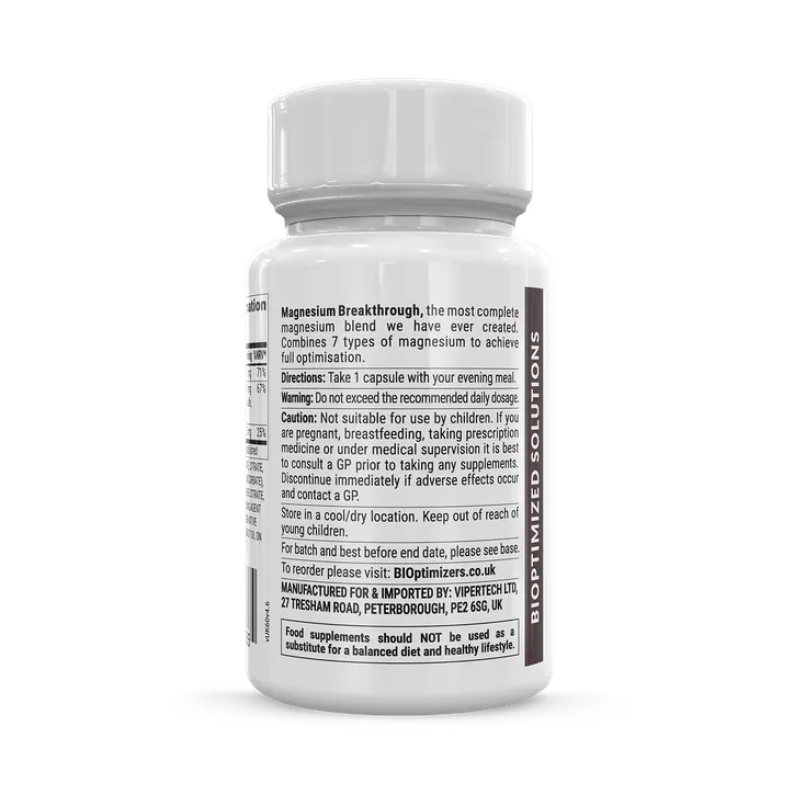 BIOPTIMIZERS Magnesium Breakthrough 60 Capsules, additional product view 2