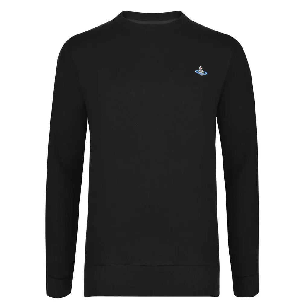 Vivienne Westwood Men's Logo Cotton Orb Crew Neck Sweatshirt