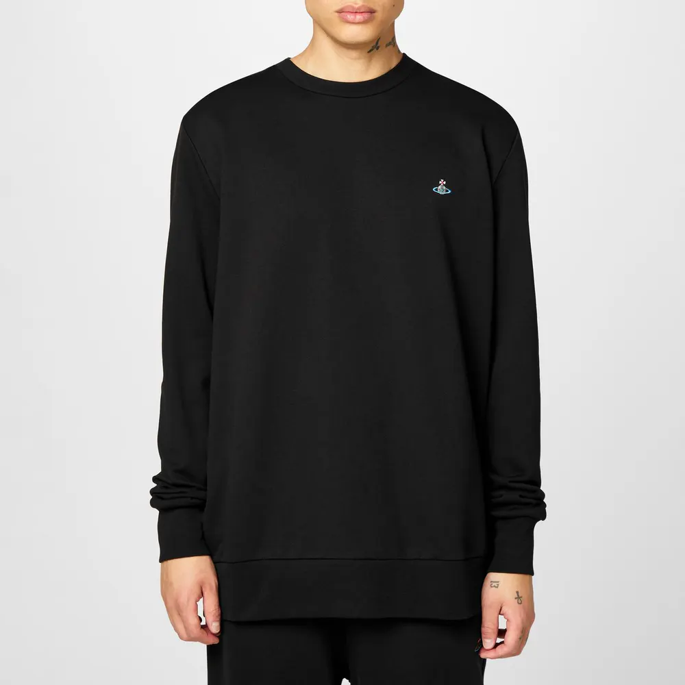 Vivienne Westwood Men's Logo Cotton Orb Crew Neck Sweatshirt detail 3