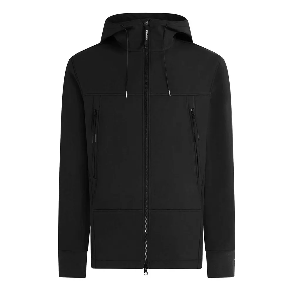 CP Company Men's Goggle Water Resistant Hooded Long Sleeve Softshell Jacket