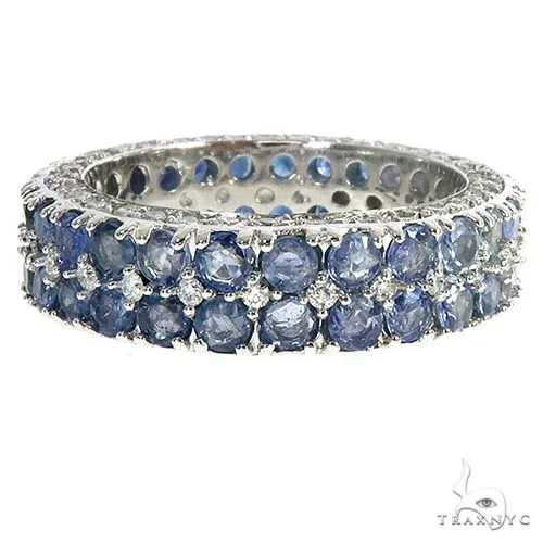 PIA - For Him GEMSTONES Water Sapphire Diamond Eternity Ring 66933 in Rose / 11 – Ring