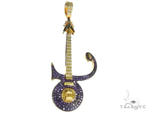 RINA - For Him CUSTOM Custom Made Prince Guitar Pendant 63456 in Rose Gold – Pendant