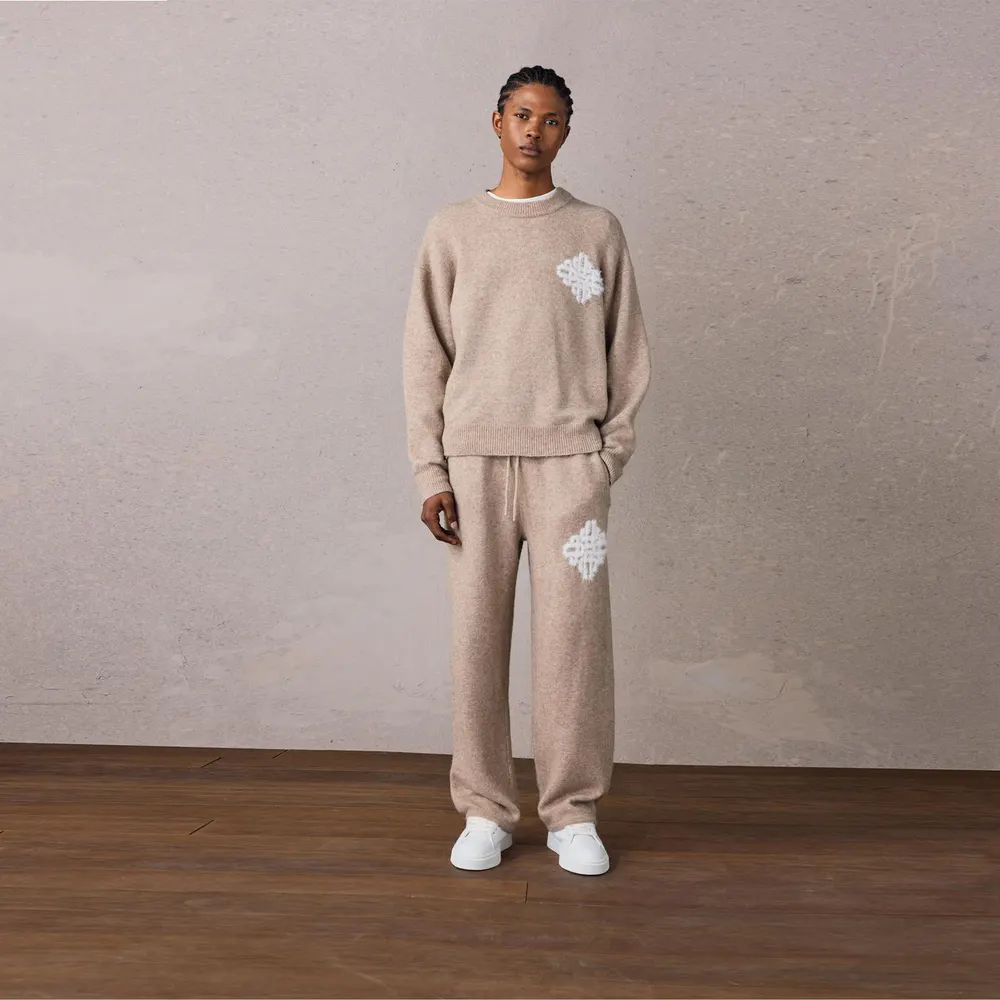 The Couture Club Men's Chunky Knit Crew Neck Jumper