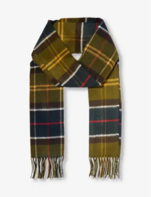 BARBOUR Yaxley checked woven scarf