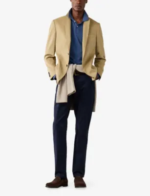 HACKETT Trinity Regular-Fit Stretch-Cotton Trousers detail 2
