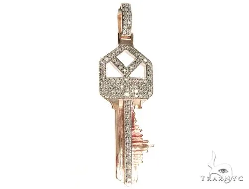 RINA - For Him CUSTOM Custom Made Skyline Key Pendant 63918 in Rose Gold – Pendant