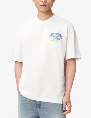 ALLSAINTS Cray Graphic-Print Cotton T-Shirt detail 3