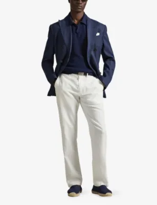 POLO RALPH LAUREN Bedford Classic-Fit Linen And Cotton Trousers - 36/32 detail 2