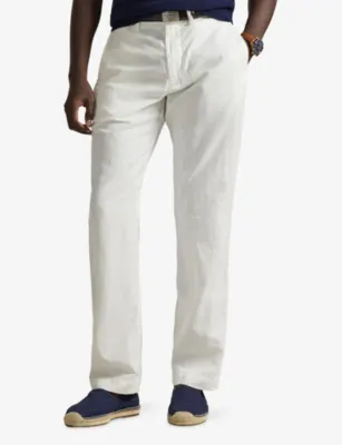 POLO RALPH LAUREN Bedford Classic-Fit Linen And Cotton Trousers - 36/32 detail 3