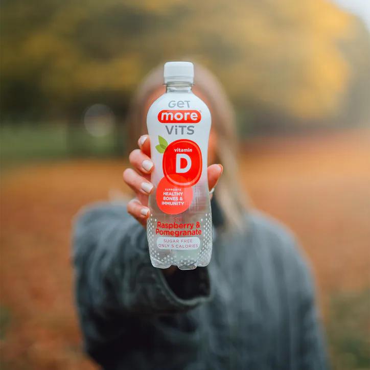 Get More Vits Get More Vitamin D Still Raspberry & Pomegranate 12x500ml, additional product view 3