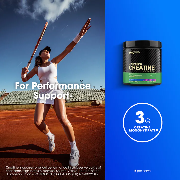 Optimum Nutrition Creatine Monohydrate Blue Raspberry 360g detail 3