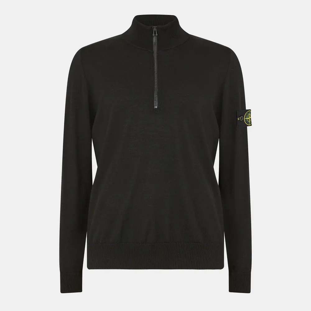 Stone Island Quarter-Zip Knit Top