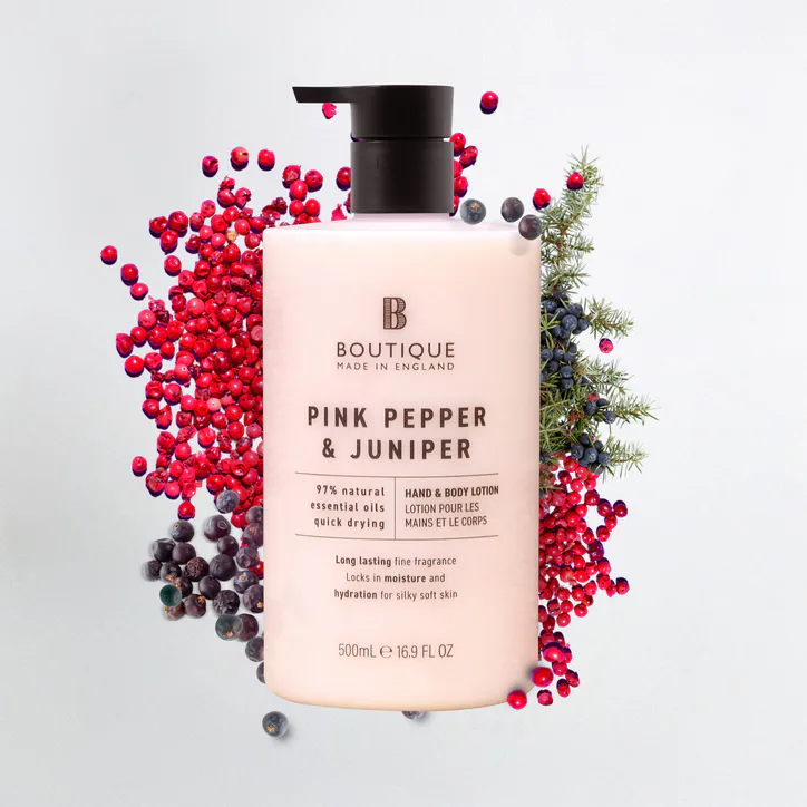 Boutique Hand & Body Lotion Pink Pepper & Juniper 500ml, additional product view 2