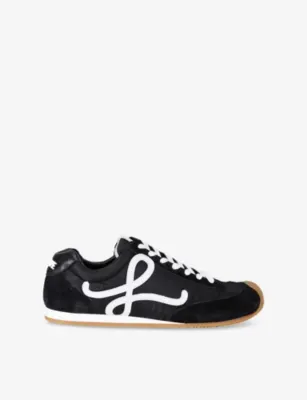 LOEWE Ballet Runner 2.0 Leather and Shell Low-Top Trainers - EUR 45 / 11 UK MEN in BLACK – Mens | Trainers | Lace up trainers