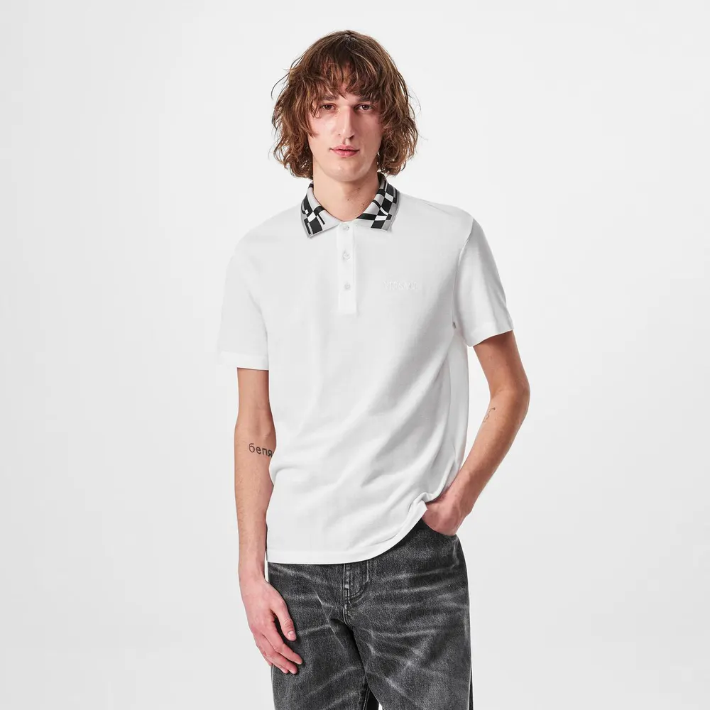 Versace Short Sleeve Polo Shirt detail 3