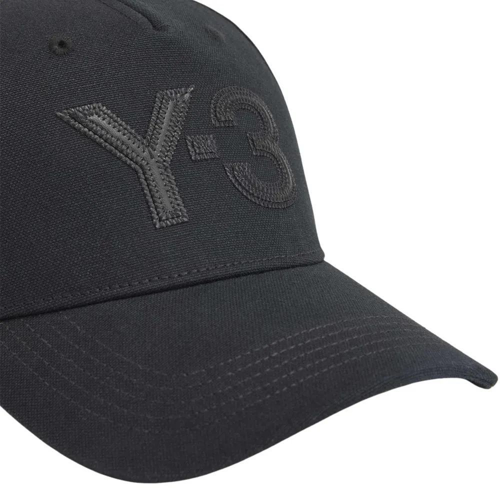 Y3 Logo Cap in Black, additional product view 3