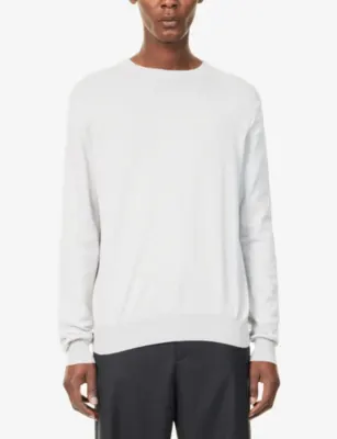 OSCAR JACOBSON Valter Crew-Neck Cotton and Cashmere-Blend Jumper detail 3
