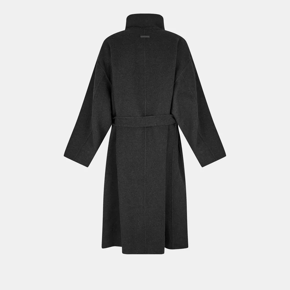 Fear Of God Men's Structured Overcoat in Black, additional product view 2