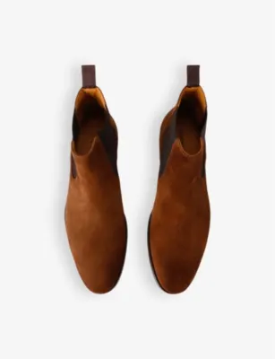MAGNANNI Kliff elasticated-panel suede Chelsea boots - EUR 44.5 / 10.5 UK MEN in Camel, additional product view 2