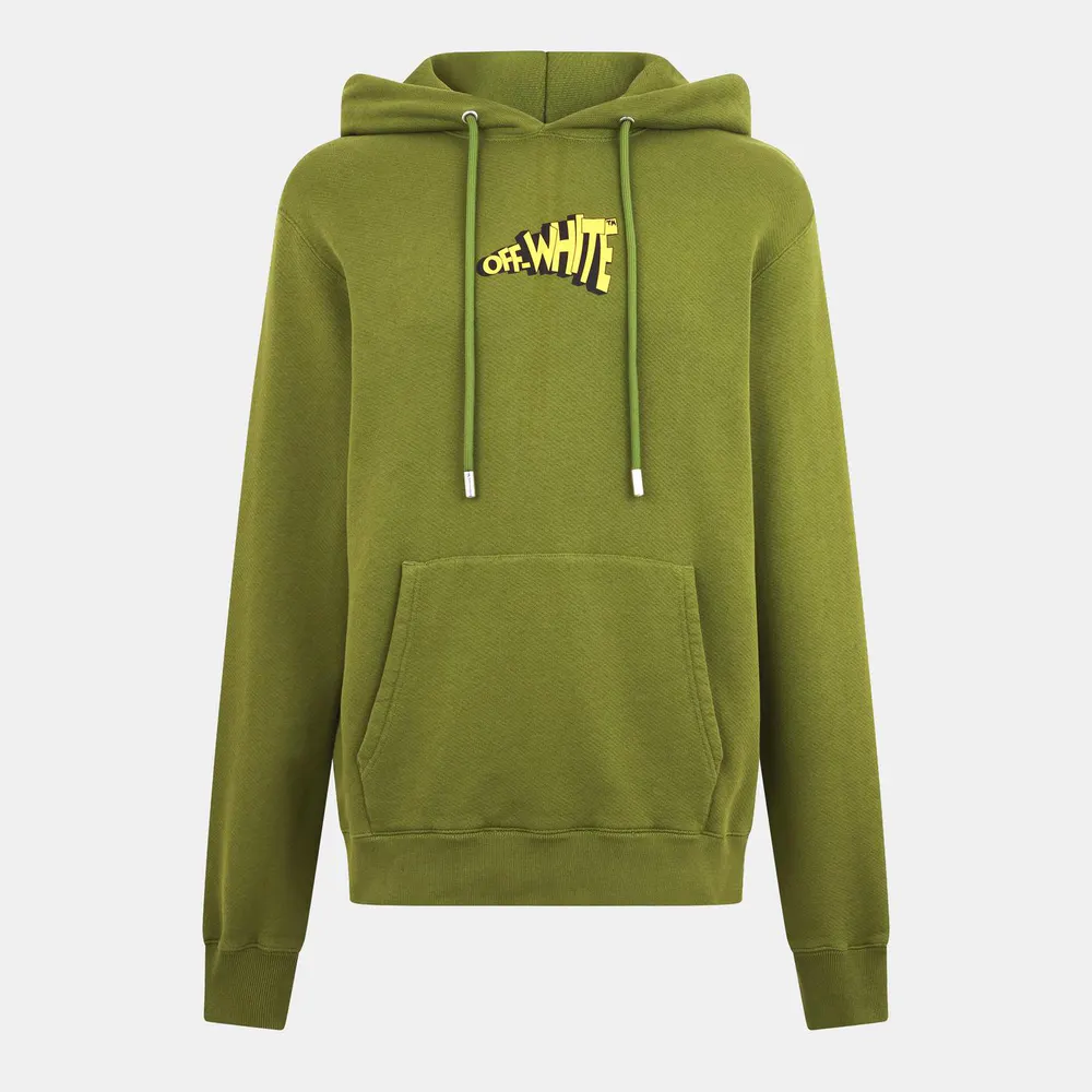 Off White Men's - Cartoon Arrows Long Sleeve Slim Fit Hoodie