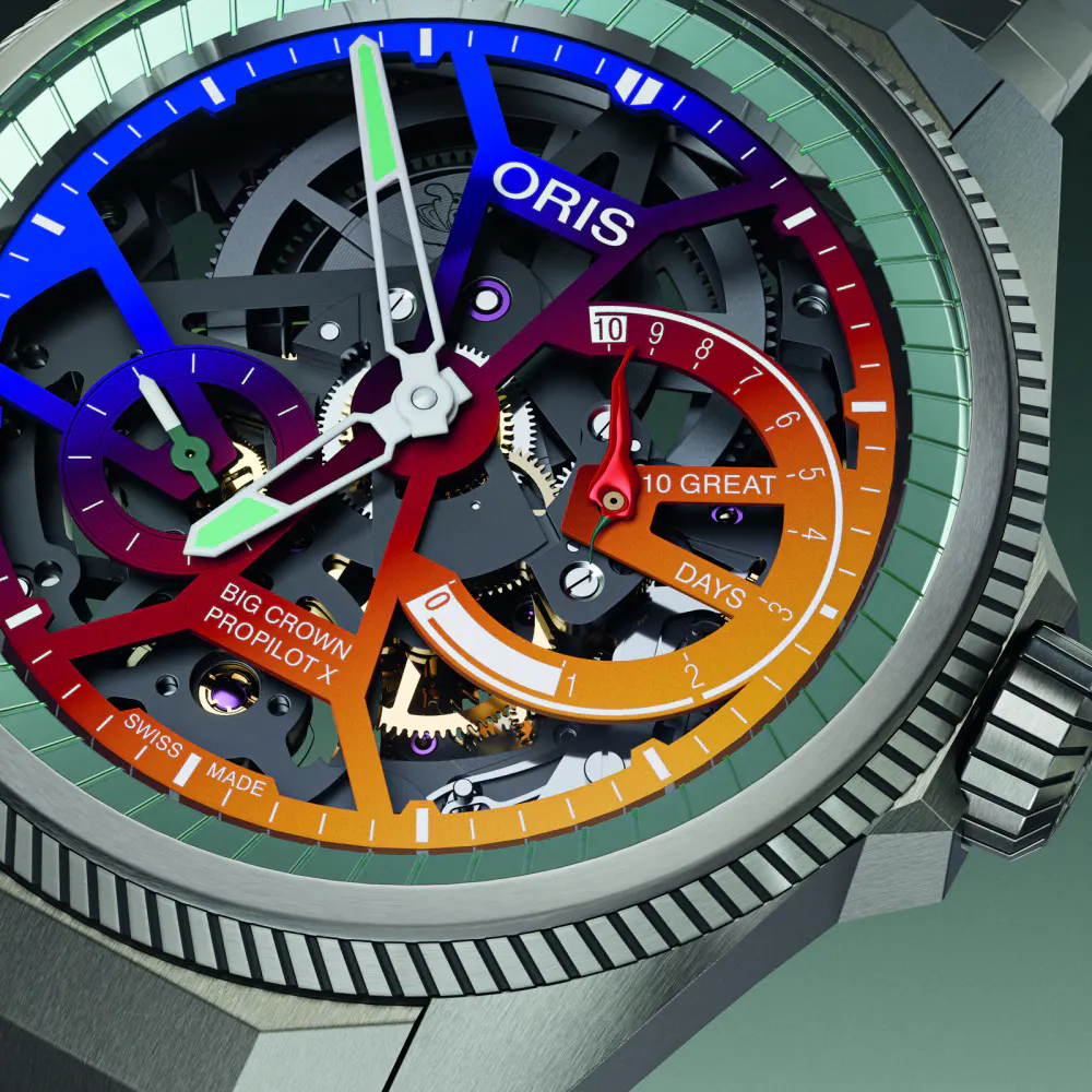 Oris ProPilot X Gonzo Edition 44mm Mens Watch Multi Colour Dial in Multicoloured, additional product view 2