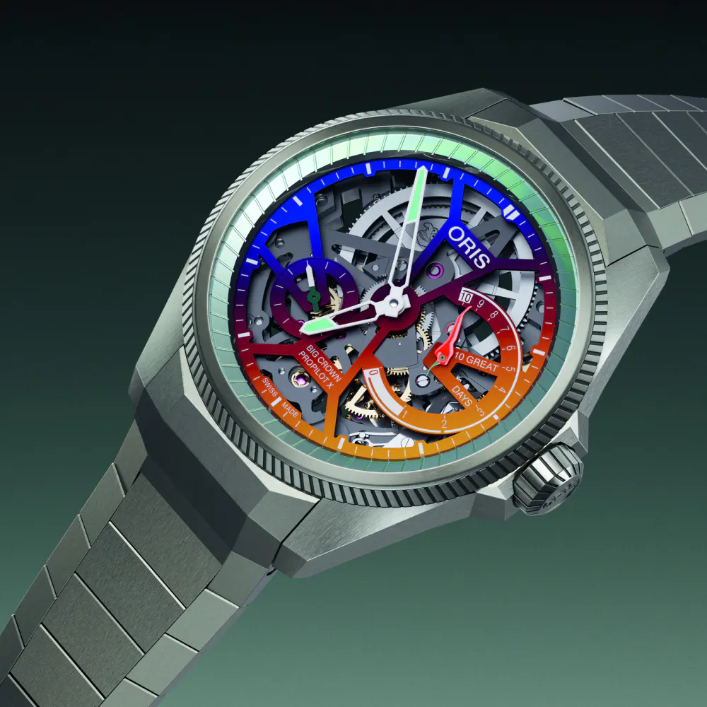 Oris ProPilot X Gonzo Edition 44mm Mens Watch Multi Colour Dial in Multicoloured, additional product view 3