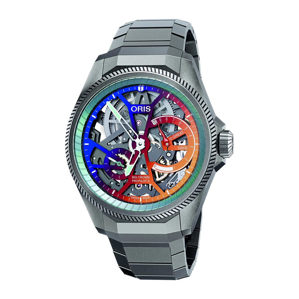 Oris ProPilot X Gonzo Edition 44mm Mens Watch Multi Colour Dial