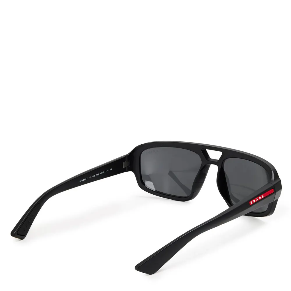 Prada Men's 0PS B11SU Aviator Sunglasses detail 2