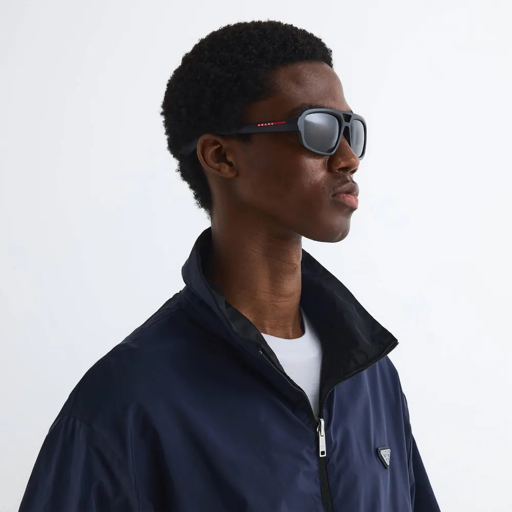 Prada Men's 0PS B11SU Aviator Sunglasses detail 3
