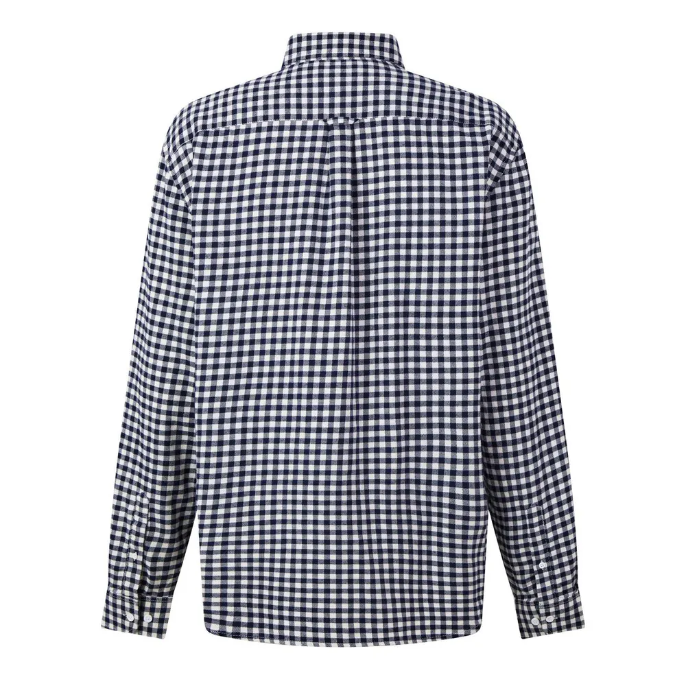 Lacoste Men's Check Cotton Long-Sleeve Shirt detail 2