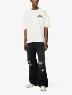 AMIRI Hollywood Oversized Skate Cotton-Jersey T-Shirt detail 2