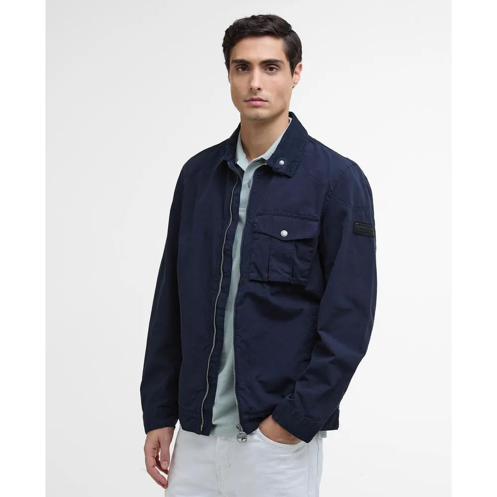 Barbour International Men's B.Intense Tarnett Structured Zip Harrington Jacket detail 2