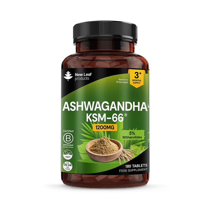 New Leaf Products Ashwagandha KSM Tablets 180 Tablets