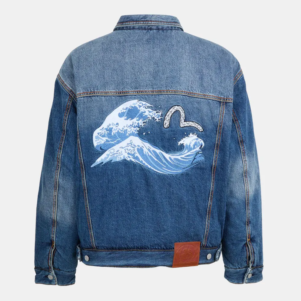 Moose Knuckles Mens x Evisu Denim Jacket detail 2