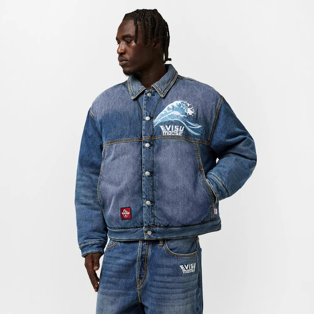 Moose Knuckles Mens x Evisu Denim Jacket detail 3