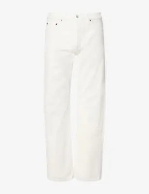 TOTEME Classic Straight-Leg Denim Jeans - 34/32 in WHITE – Mens | Jeans | Straight Leg