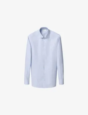 ETON Checked Slim-Fit Cotton-Twill Shirt - 17.75