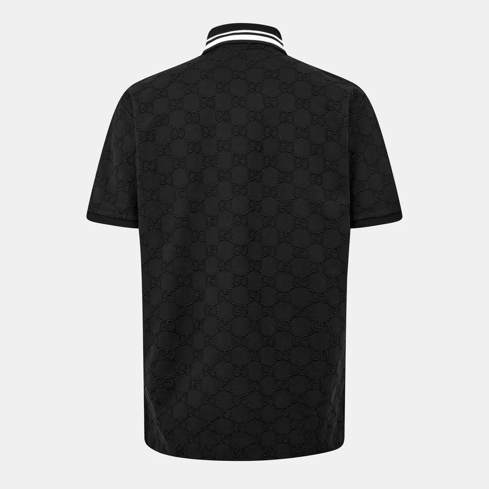 Gucci Men's GG Cotton Polo Shirt detail 2