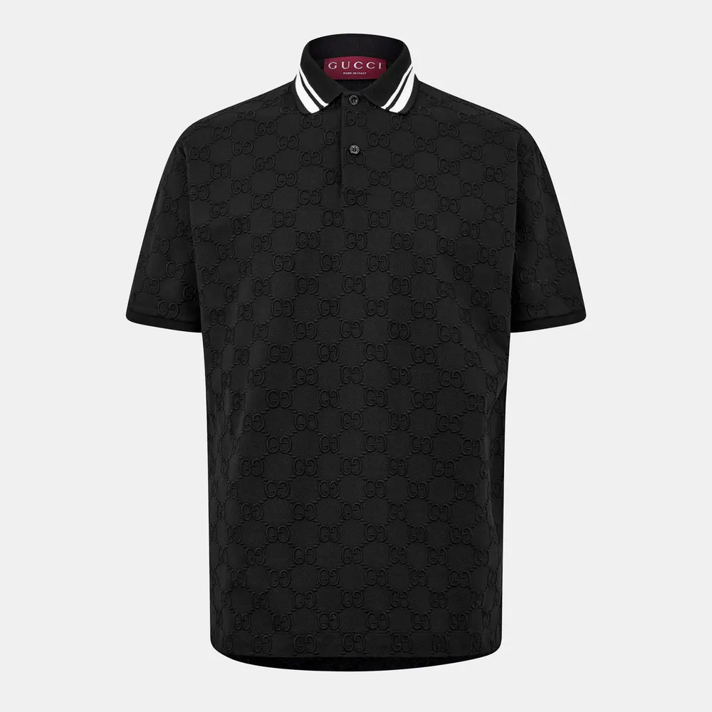 Gucci Men's GG Cotton Polo Shirt