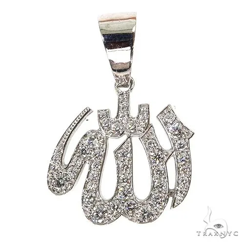 RINA - For Him FACTORY Platinum Diamond Allah Islam Religious Charm Pendant 67551 – Pendant