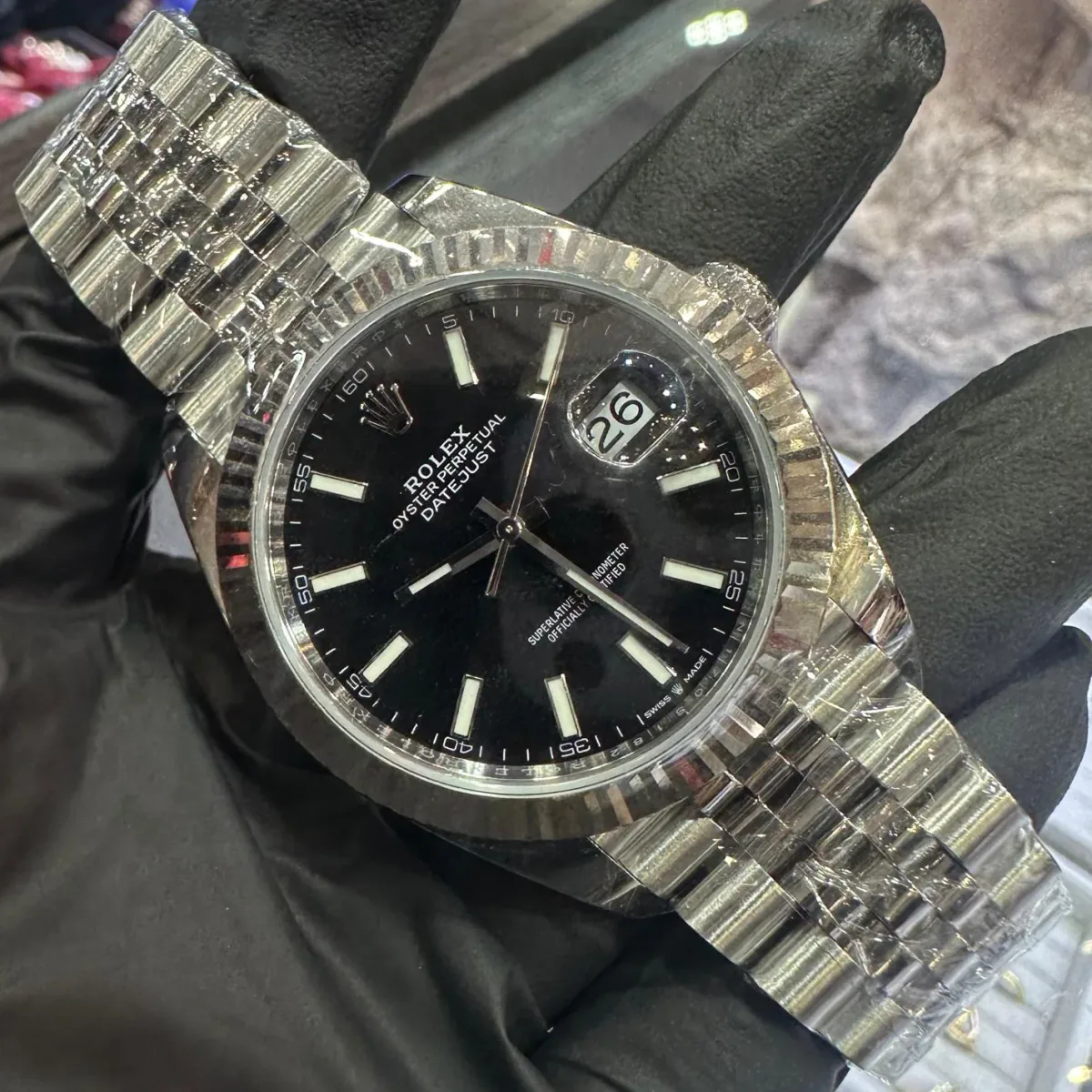 ANKUR - For Him WATCHES 2023 Rolex Datejust 41mm | Oystersteel | Black Stick Dial – Watch