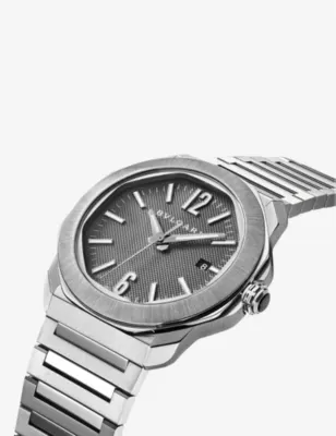 BVLGARI Octo Roma Chronograph stainless-steel automatic watch detail 2